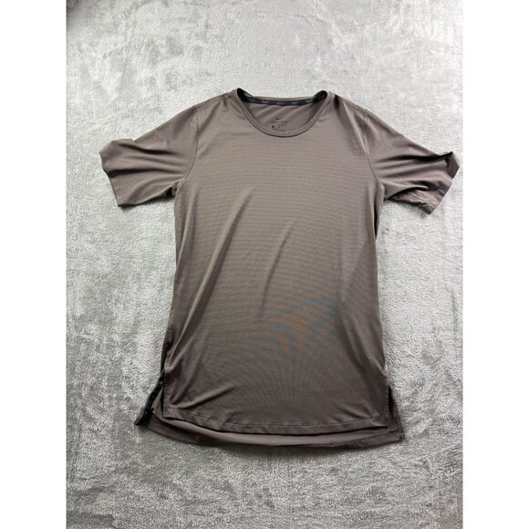 Nike Shirt Mens Large Olive Brown Dri-FIT Athletic Running Training - Picture 1 of 11